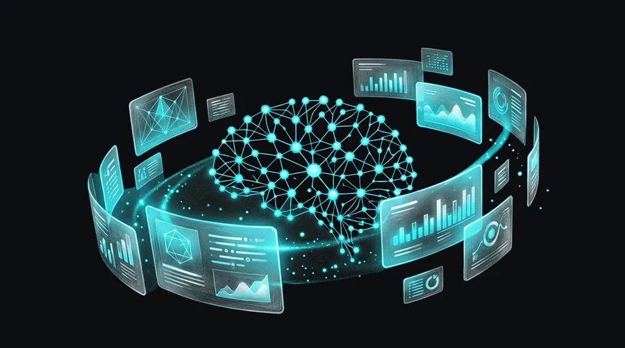Схема AI-поиска: нейроответы и карточки источников